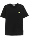 Barrow Crew Neck Graphic Print Jersey T-shirt In Black  