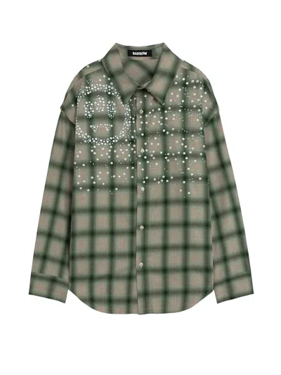 BARROW SHIRT WITH CHECK PATTERN AND ALL-OVER STUDS