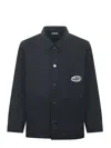 Barrow Logo Shirt Jacket In Black