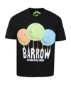 Barrow Black T-shirt For Kids With Smiley In Black