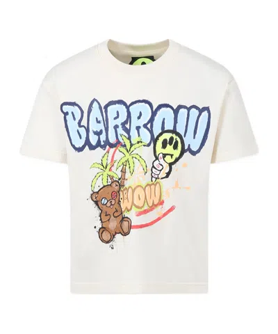 Barrow Kids' Short-sleeved T-shirt In Ivory