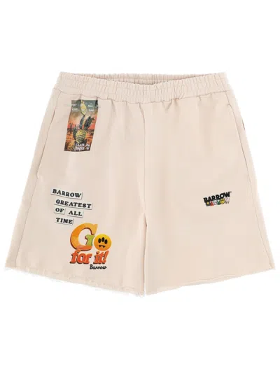 Barrow Shorts Con Stampa In Pink
