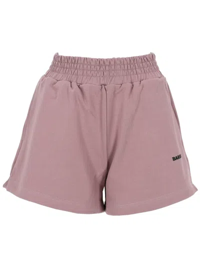 Barrow Relaxed Lounge Shorts High Waist Design In Pink