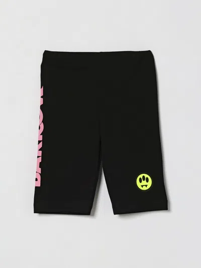 Barrow Kids' Logo-print Shorts In Black
