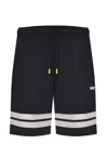 Barrow Shorts Made Of Black Cotton In Black
