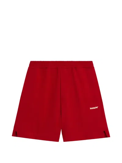 Barrow Side-slit Shorts In Red