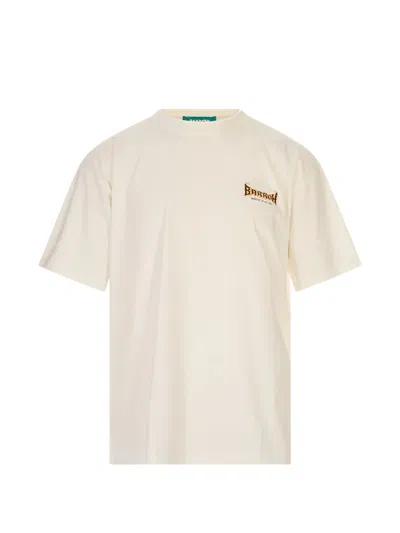 Barrow Skull-print Jersey T-shirt In Neutral