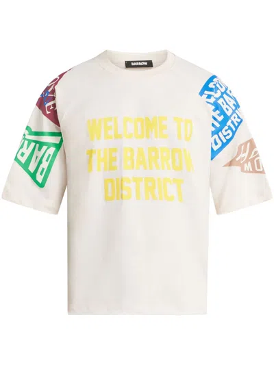 Barrow T-shirt With Print In Turtledove
