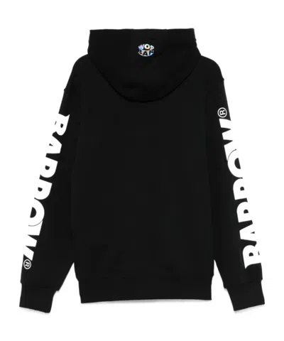 Barrow Smile-print Hoodie In Black