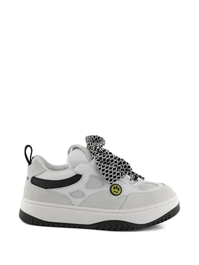 Barrow Smiley Face Patterned Sneakers In Multi