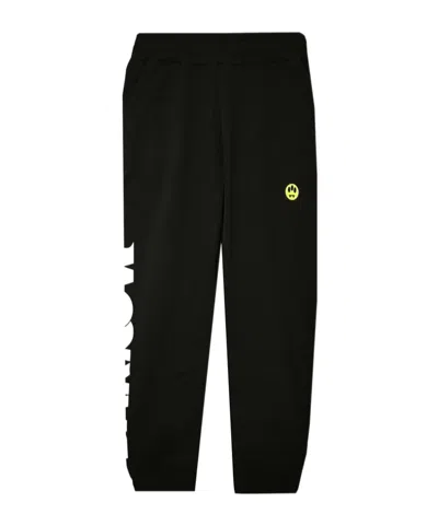 Barrow Smiley Face Sweatpants In Black