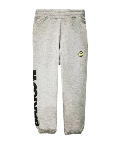 Barrow Smiley Face Sweatpants In White