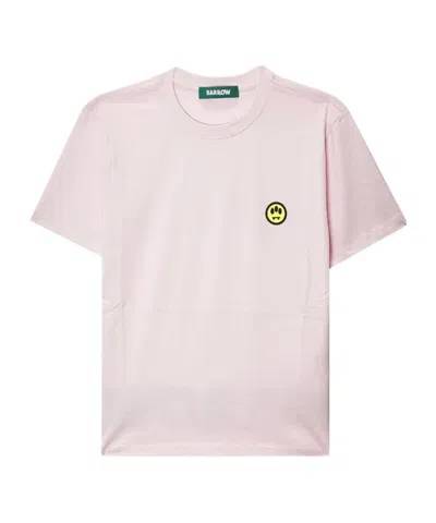 Barrow Smiley Face T-shirt In Pink