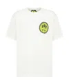 Barrow T-shirt Jersey Unisex White Cotton T-shirt With Flower Print In White
