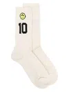 Barrow Smiley-motif Socks In Neutrals