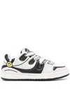 Barrow Ollie Leather Sneakers In Black  