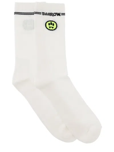 Barrow Socks With Logo In White