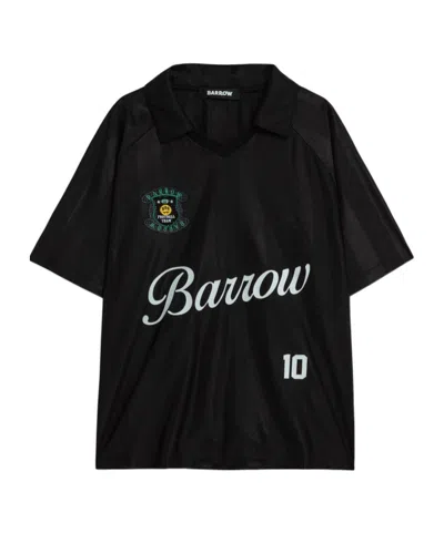 Barrow Sports-print T-shirt In Black