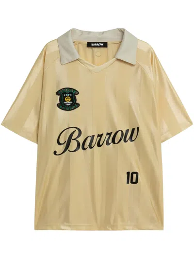 Barrow Sports-print T-shirt In Neutrals