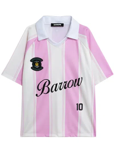 Barrow Sports-print T-shirt In Pink