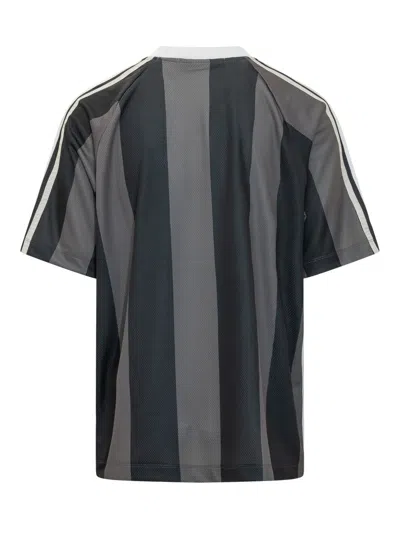 Barrow Sporty Striped Mini T-shirt In Nero