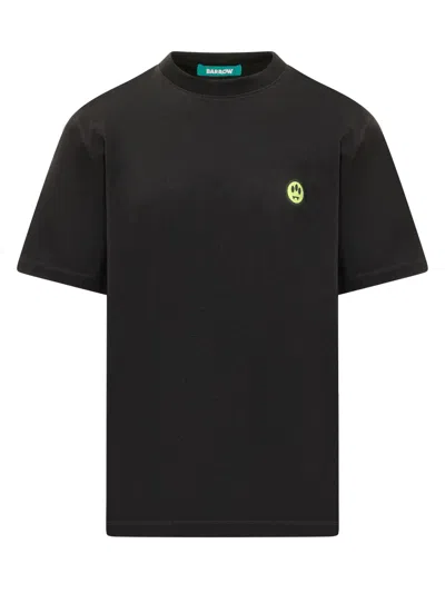 Barrow Stampaint Graphic Mini T-shirt In Nero-off White