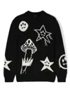 Barrow Stars-intarsiaknit Jumper In Black