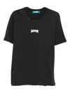 Barrow Statue-print Cotton T-shirt In Gray