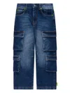 Barrow Straight-leg Cargo Jeans In Blue