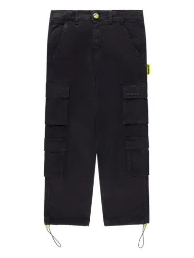 Barrow Kids' Straight-leg Cargo Trousers In Black