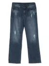 Barrow Stretch Cotton Denim Jeans In Blue