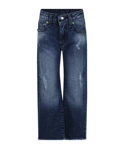 Barrow Straight-leg Ripped Jeans In Blue