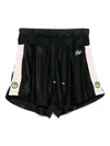 Barrow Stripe-detail Shorts In Black