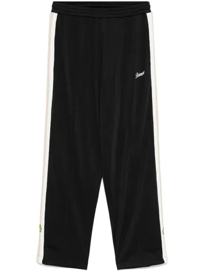 Barrow Stripe-detailed Track Pants In Black