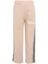 Barrow Stripe Detailing Logo-print Trousers In Pink