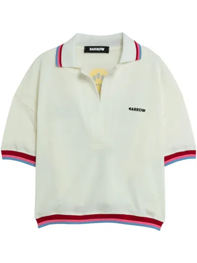Barrow Stripe Trim T-shirt In Neutrals