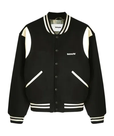 Barrow Striped Long-sleeve Baseball Jacket In Multi