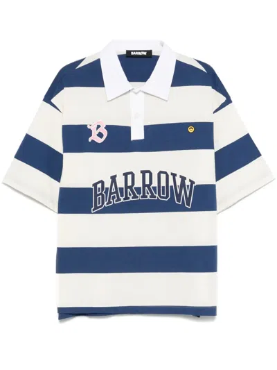 Barrow Striped Polo Shirt In Blue