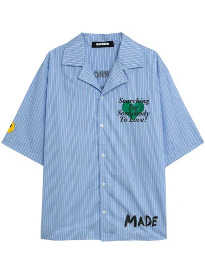 Barrow Striped Shirt In Blue