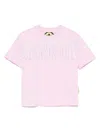 Barrow Kids' Studded Jersey T-shirt In Pink