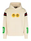 Barrow 'coach' Sweatshirt With Hood And Pocket In White