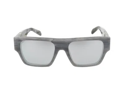 Barrow Santoni "delia" Oxford White Side Buckle In Gray