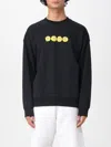 Barrow Round Neck Printed Sweatshirt In Black