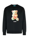 Barrow Round-neck Printed Sweatshirt In Black