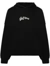 Barrow Logo-print Cotton Hoodie In Black