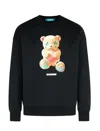 Barrow Round-neck Printed Sweatshirt In Purple