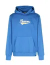Barrow Logo Sweatshirt Hoodie In Blue