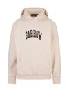 Barrow Logo Printed Sweatshirt Hoodie In Grey