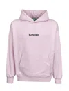 Barrow Hooded Printed Sweatshirt In Pink