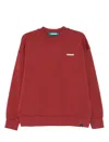 Barrow Unisex Crew Neck Long Sleeve Sweatshirt In Red